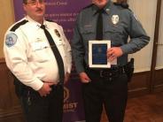 Two officers standing together