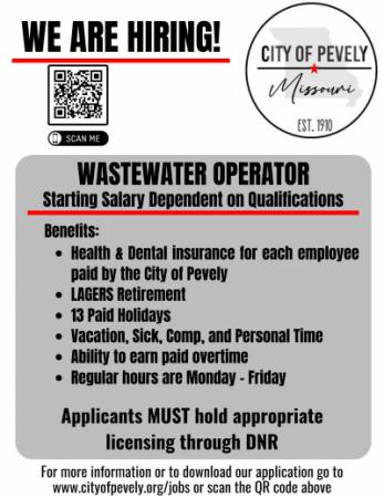Wastewater Operator Ad