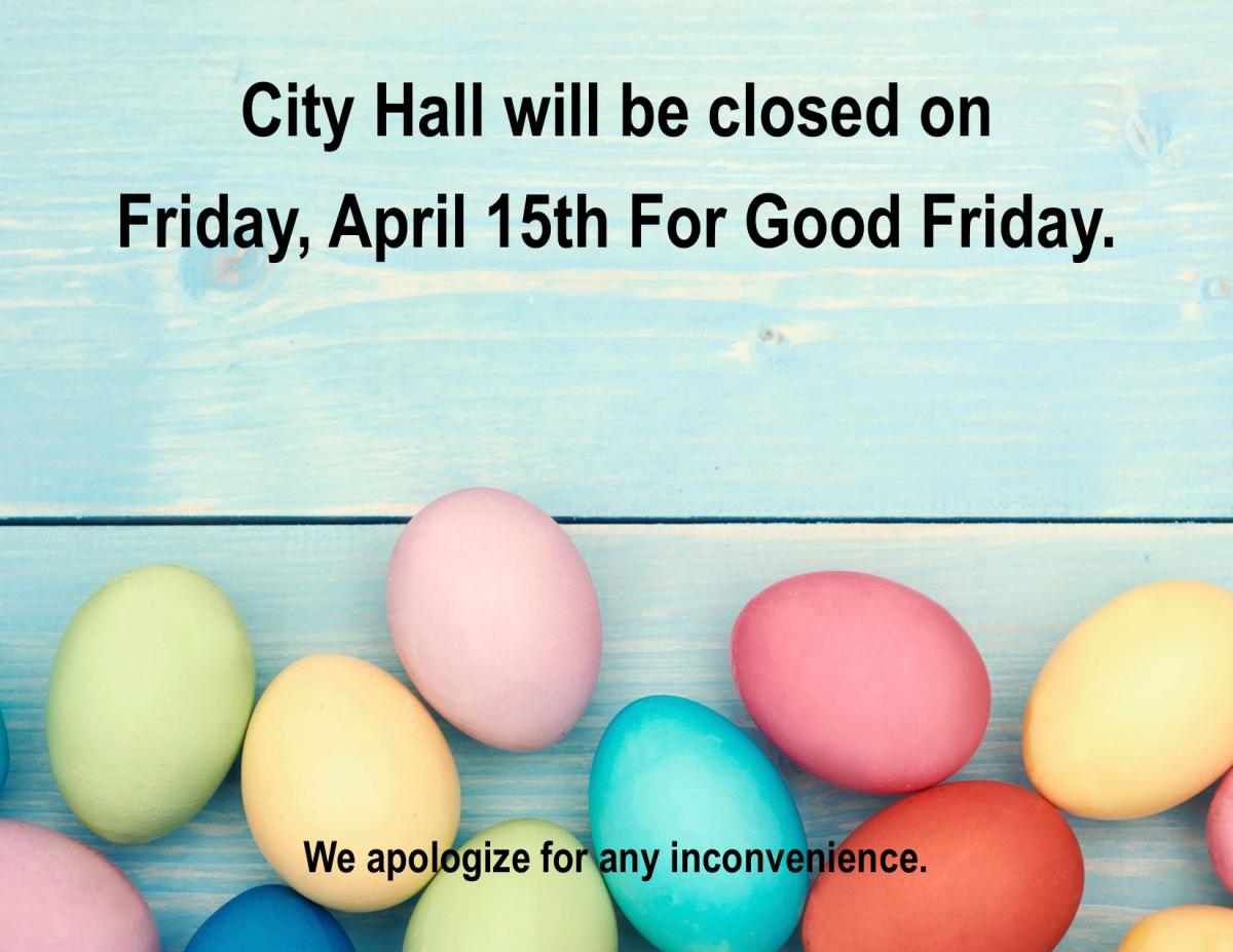 Closed for Good friday